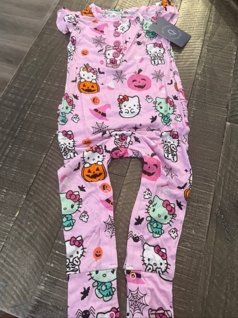 Bamboo Hello Kitty Halloween Romper